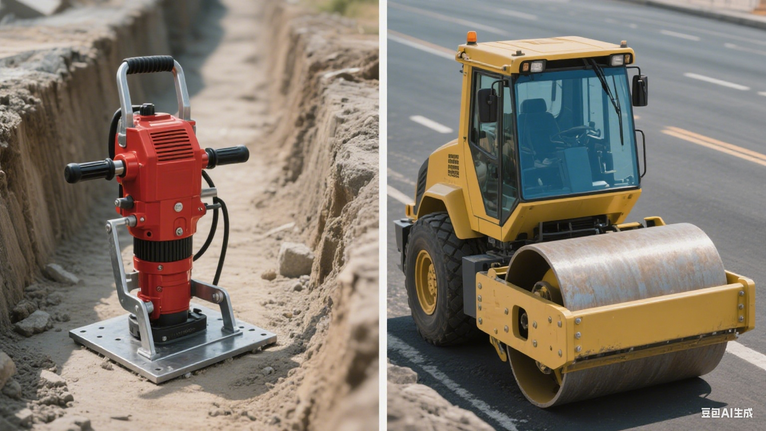 Compactador vs. Rolo compactador: guia simplificado para escolher o equipamento